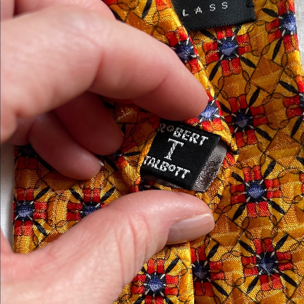 Robert Talbott Silk Patterned Tie. 59” - image 3